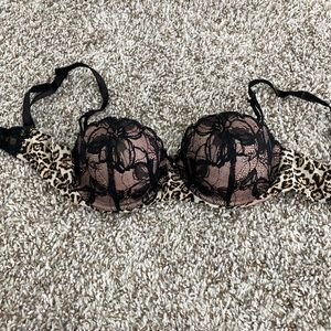 Lace Leopare Balconet Bra